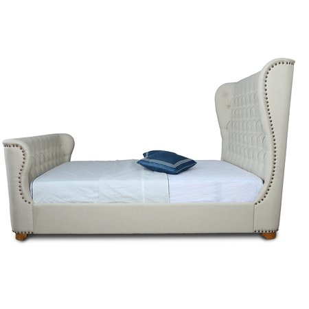 Manhattan Comfort Lola Full-Size Bed in Ivory BD007-FL-IV